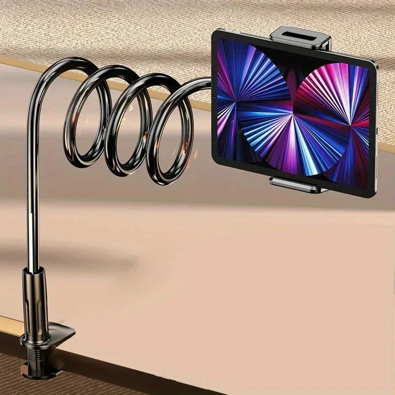 Lazy Holder Spiral Base Bed Top Lazy Artifact Bedhead Phone Tablet Stand for IPad 11 Air Redmi Pad Pro Galaxy Tab Bedside Mount