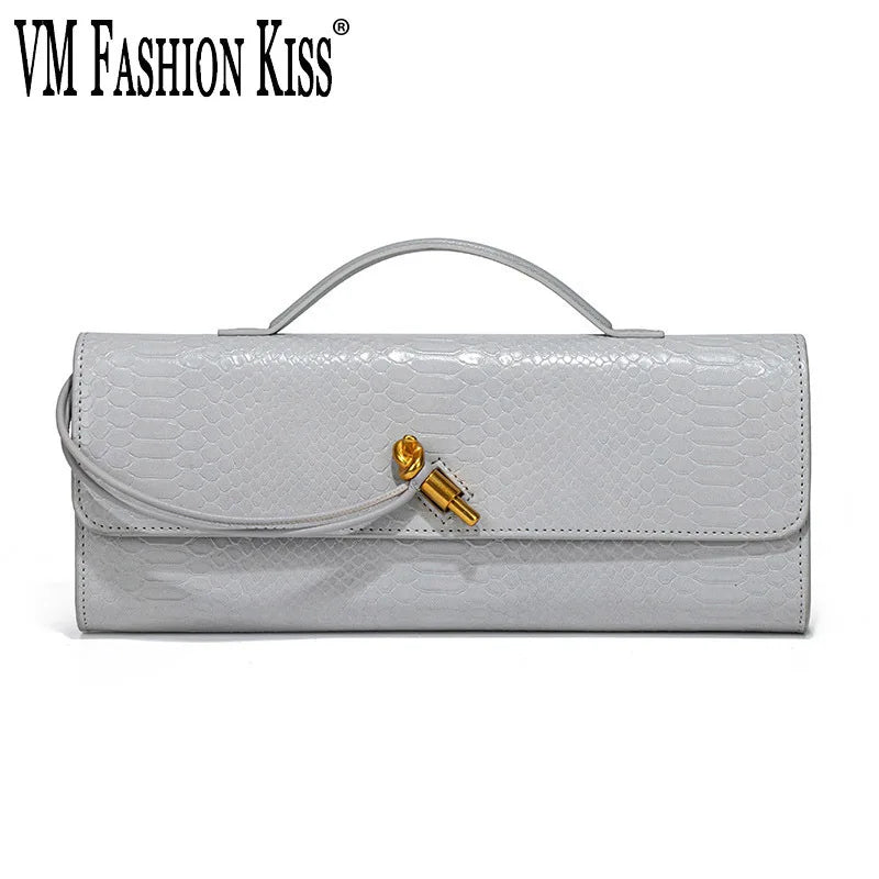 Women Bag Python Pattern Unique Design Top-Handle Bag Cover For Women's Fashionable Outfits And Evening Shoulder Crossbody Bag