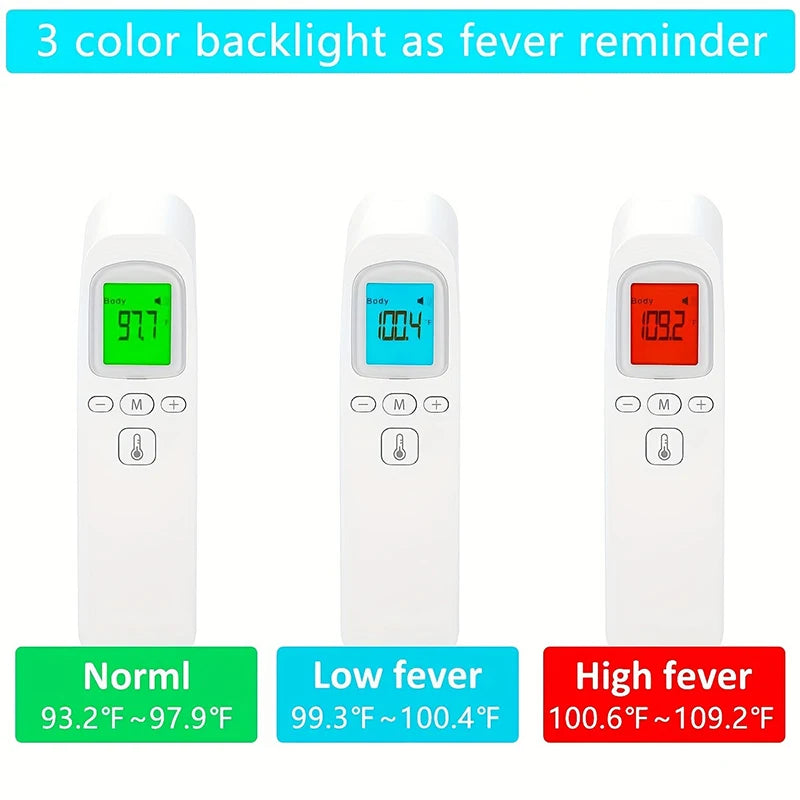 New Household Infrared Forehead Temperature Gun Electronic Thermometer Accurate Finger Clip Type Pulse Oximetry Oximeter