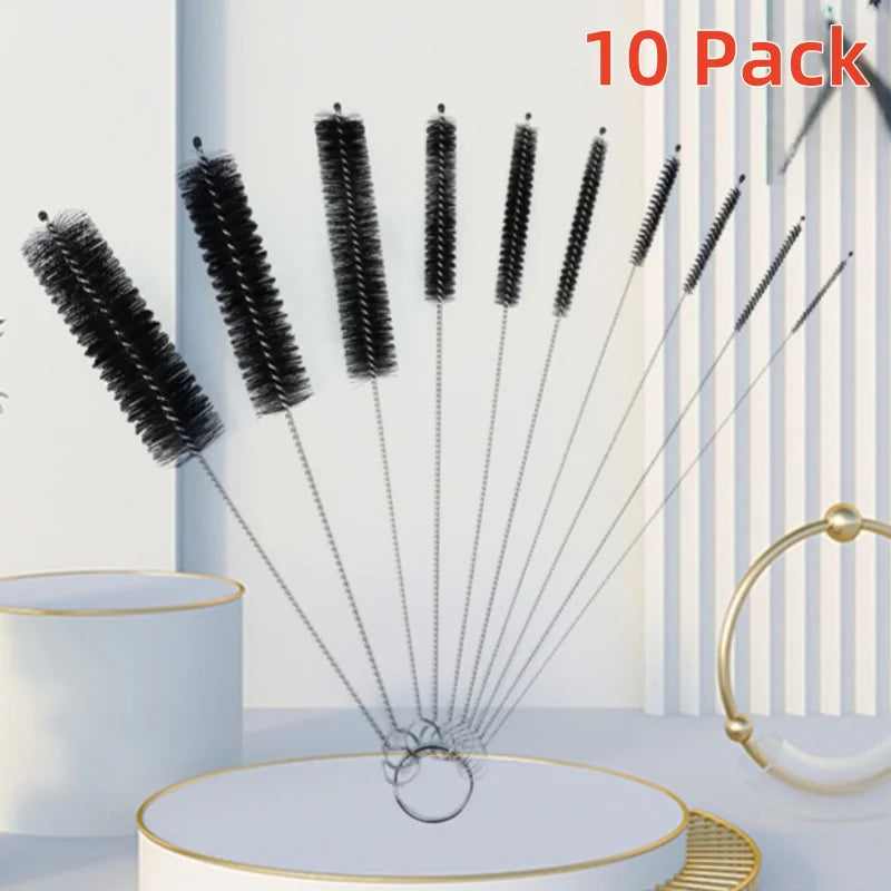 10PCS Kitchen All for Convenience Straw Cleaning Brush Bottlebrush Clean Baby Bottles Cleaning Brush Magic Sponge Cleaning Home