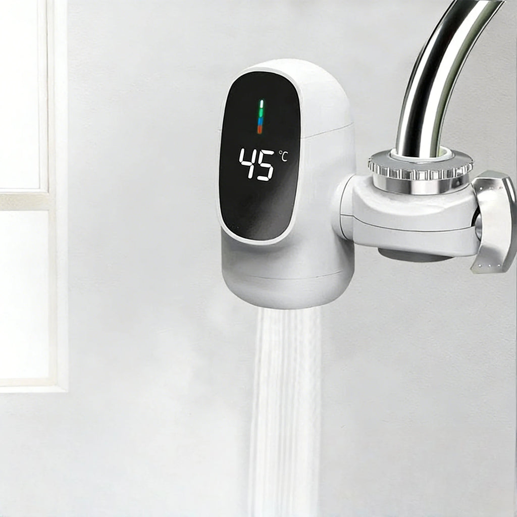 110V Instant Electric Hot Water Faucet with Digital Display Fast Heating Electric Heater Faucet for Kitchen Bathroom