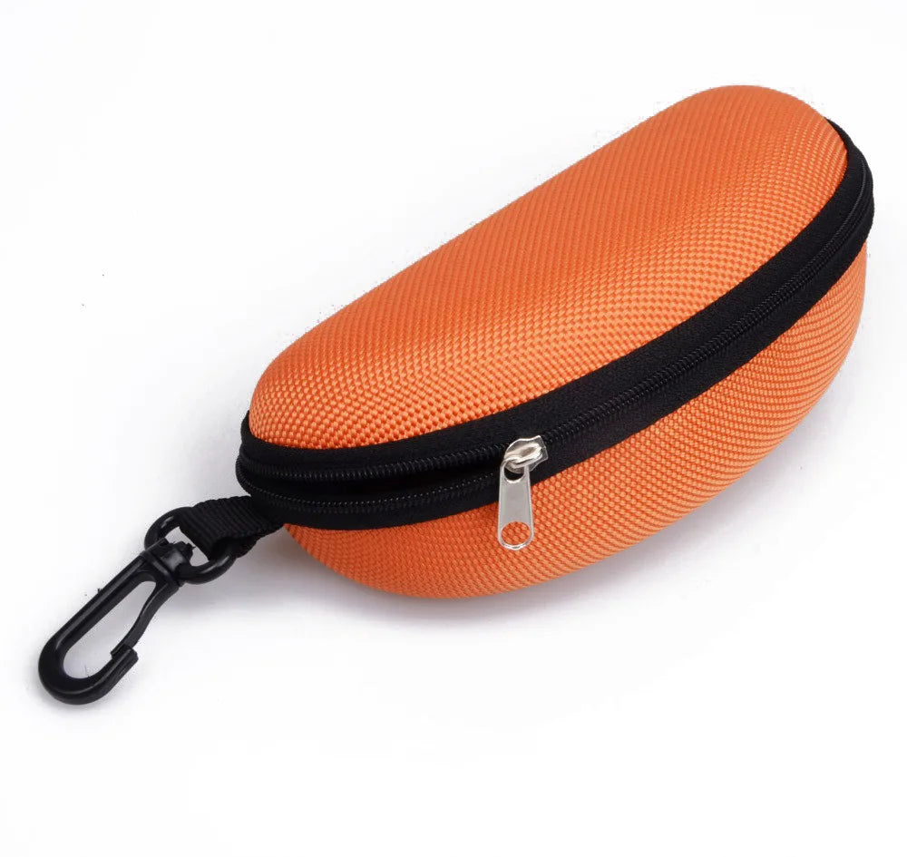 Portable EVA Glasses Case with Carabiner Hook Colorful Sunglasses Hard Case Zipper Eyeglasses Protector Box Holder New 2026