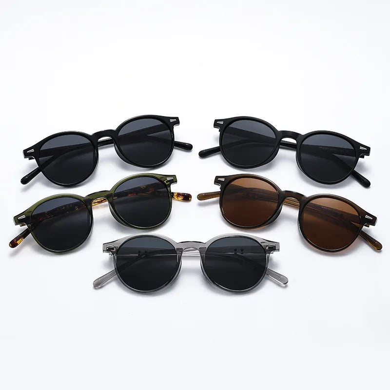 Vintage Round Sunglasses for Women Men Circular Sun Glasses Female Oval Eyewear Sunglasses for Male Female Eyeglasses