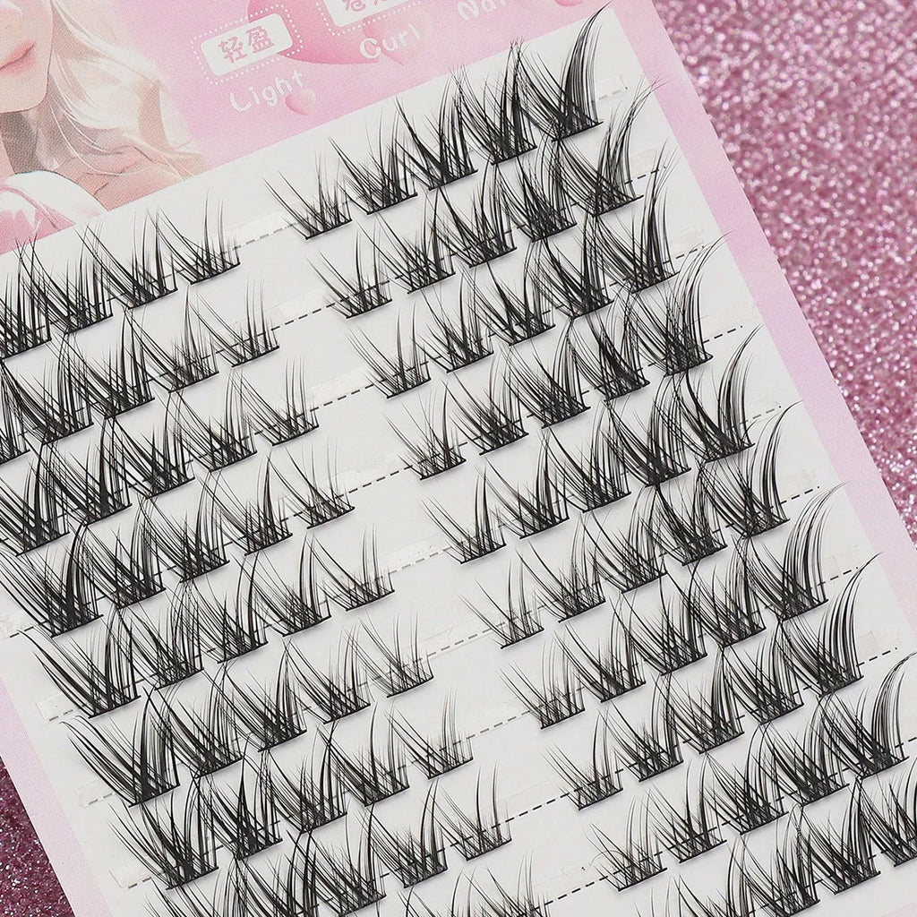DIY Clusters Eyelash Extension Winged Individual Lashes Volume False Eyelashes Natural Segmented Eyelash Bundles Makeup Tools