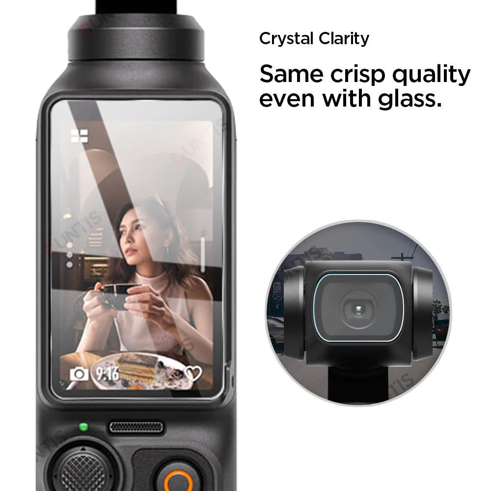 9H HD Tempered Glass for DJI OSMO Pocket 3/4 Screen Protector For DJI Pocket3/4 Gimbal Camera Lens Protect Glass Accessories