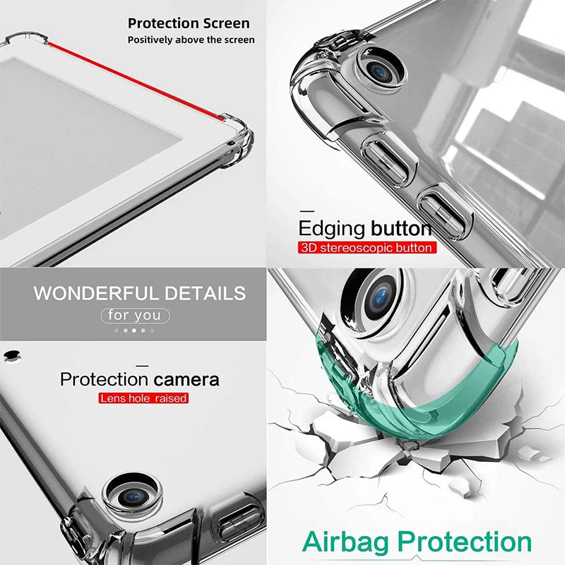 Tablet Case For Samsung Galaxy Tab S8 S9 S10 S11 Ultra 14.6 TPU Cover Tab S10 Llte S9 S8 S7 S11 11" FE Plus 12.4 inch Funda