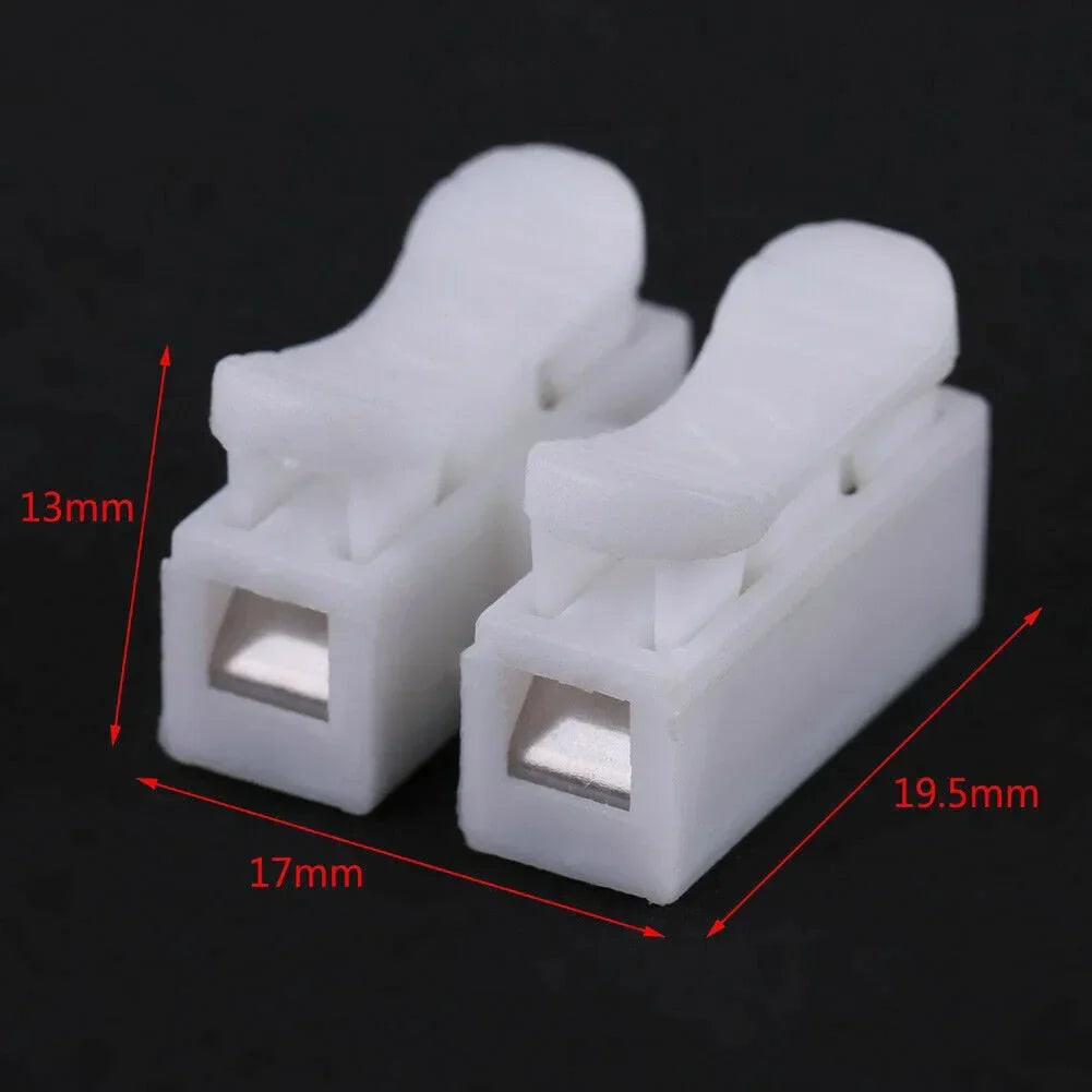 10/20/30Pcs CH2 Spring Connector Quick Wire Cable Lock Wire Terminal Light Connection Clamp Terminal Block Electrical Equipment