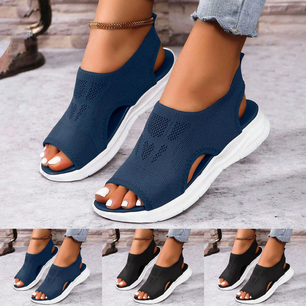 Mesh Thick Bottom Sandals For Women Women's Breathable Orthopedic Sandals Comfortable Walking Tennis Women Ultra Comfort Sandal