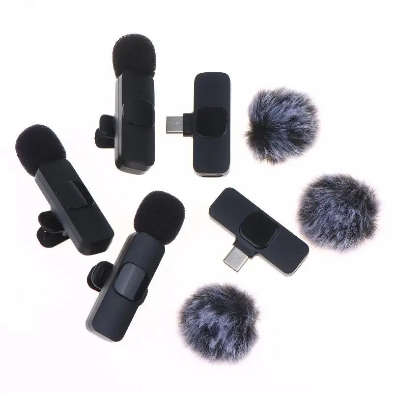 New【K9 Wireless Microphone Mini Audio Video Recording Mic For Phone Android Laptop Live Gaming Mobile Phone Microphone】