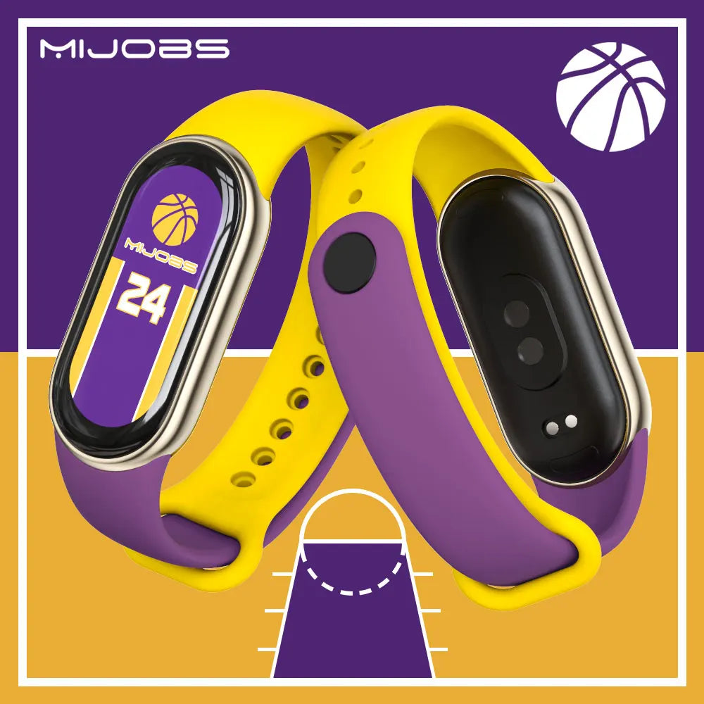Bracelet for Mi Band 10 Strap for Mi Smart Band 10 9 8 NFC SmartWatch Sport Silicone Rubber Wristband Correa Miband 8 9 Strap