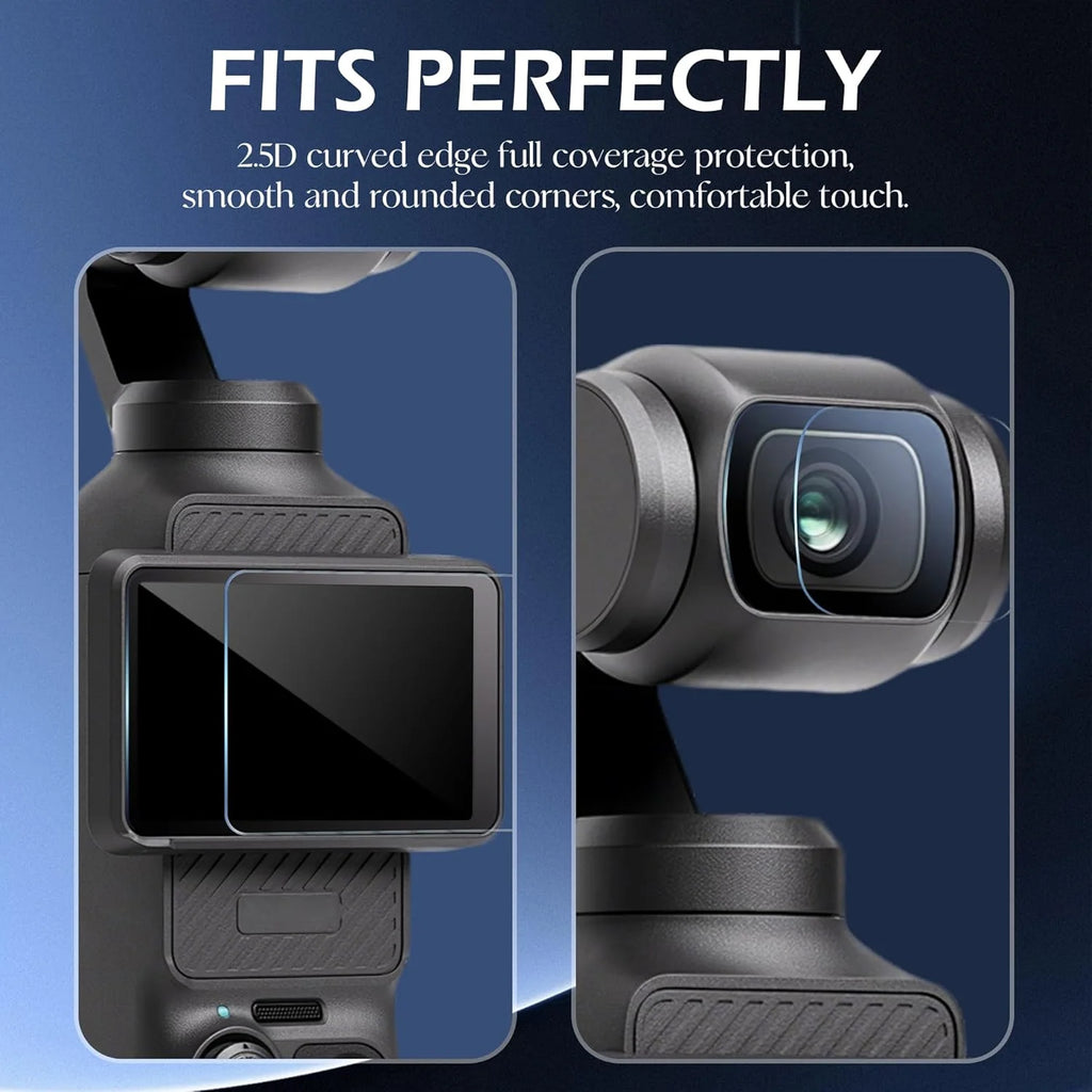 1-3Set Tempered Glass For DJI OSMO Pocket3/4  Film Screen Protector Anti-Scratch Lens Camera Film for DJI Pocket 3/4 Camera Film