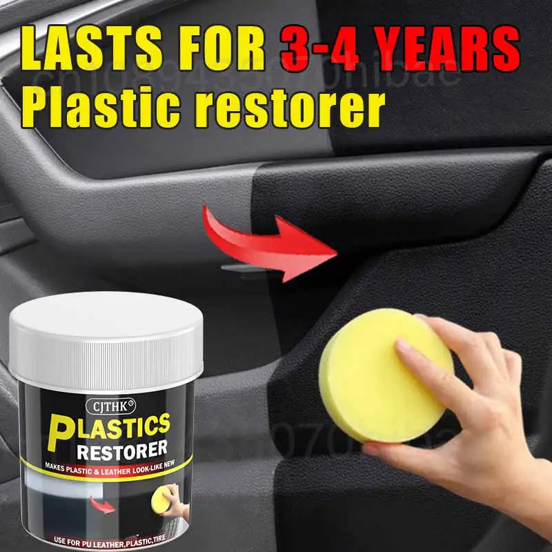 Car Plastic Restorer Back To Black Gloss Car Cleaning Products Plastic Leather Restore Auto Polish And Repair Coating Renovator