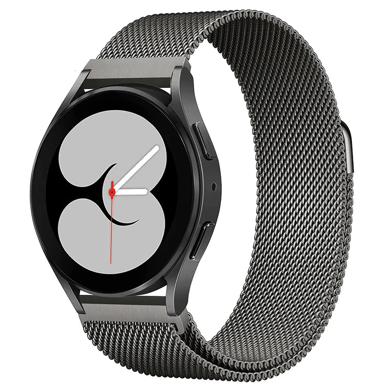 22mm 20mm Milanese Loop Strap For Samsung Galaxy Watch 6 5 4 44mm 40mm 6 Classic Active 2 Bracelet Huawei Gt Magnetic Watch Band