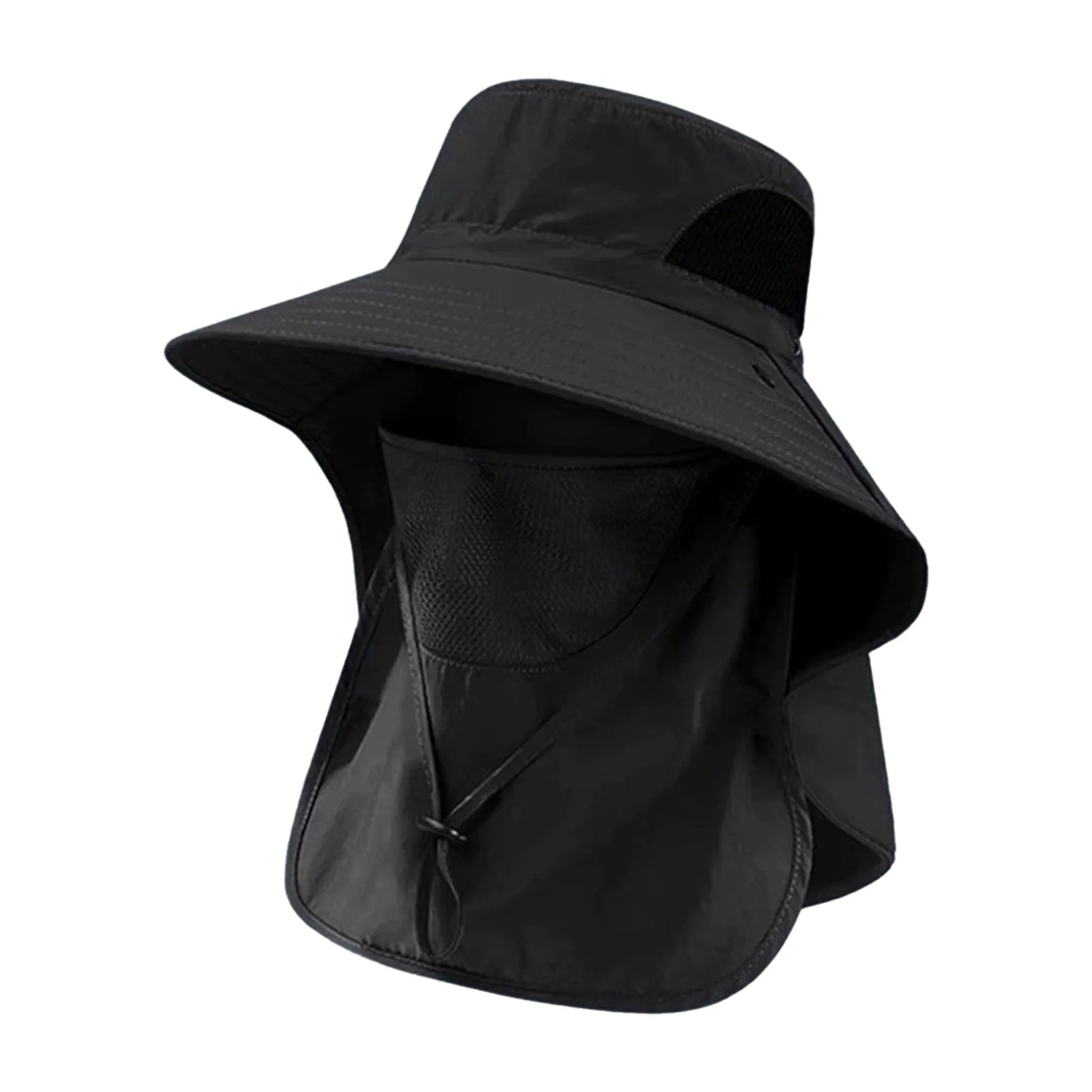 Sun Fishing Hat Women's Bucket Hat with Neck Cover Breathable Wide Brim Summer UV Protection Hat for Travel Holiday Beach