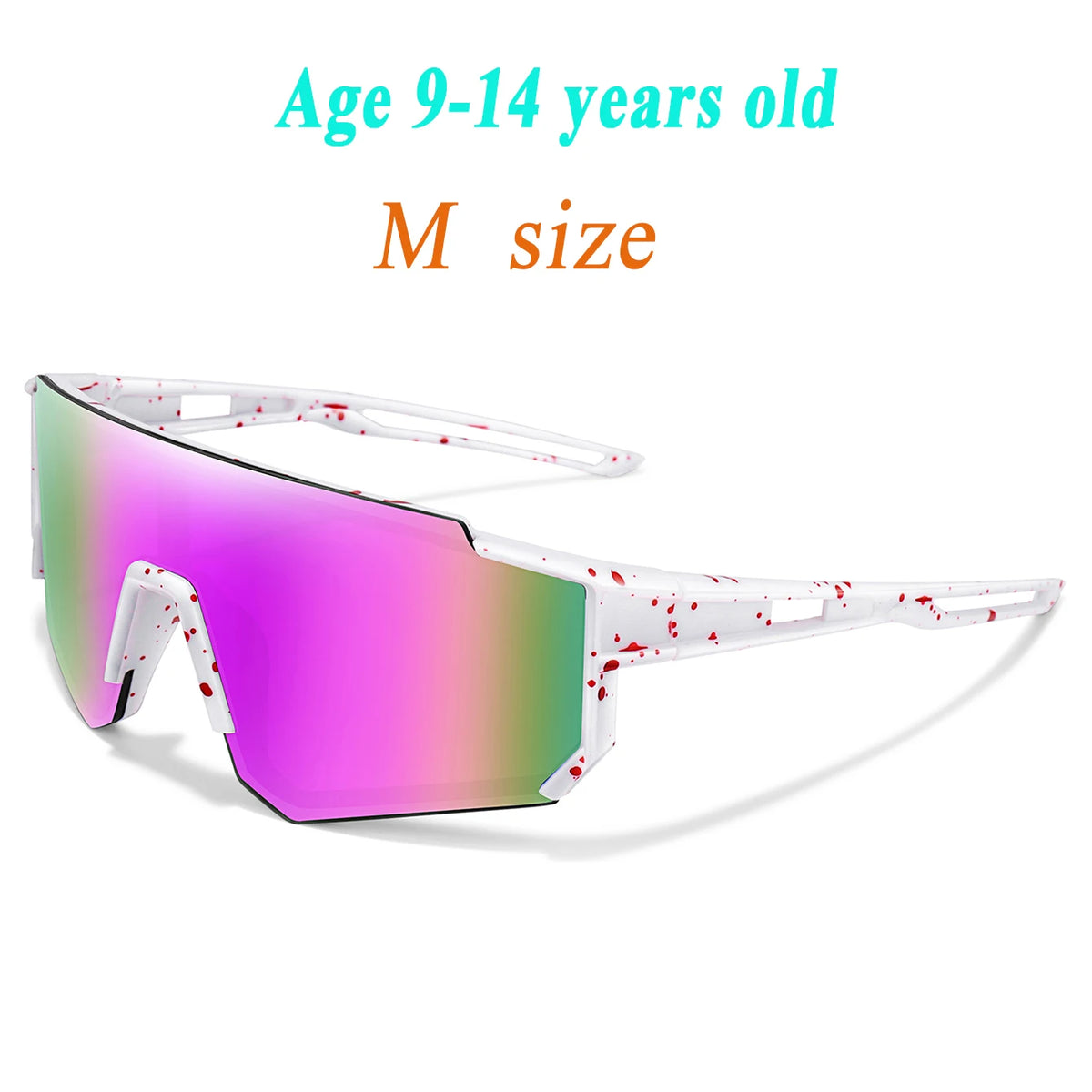 3-14 Year Old Children Baseball Sunglasses Kids Boys Girls M Size Youth BicycleUV400 Outdoor Sports Camping Mtb Bike Eyewear