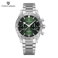 PAGANI DESIGN 2026 Mens watches Moon Quartz  Watch men speed Sport waterproof Chronograph AR Sapphire VK64 Steel Retro Luminous