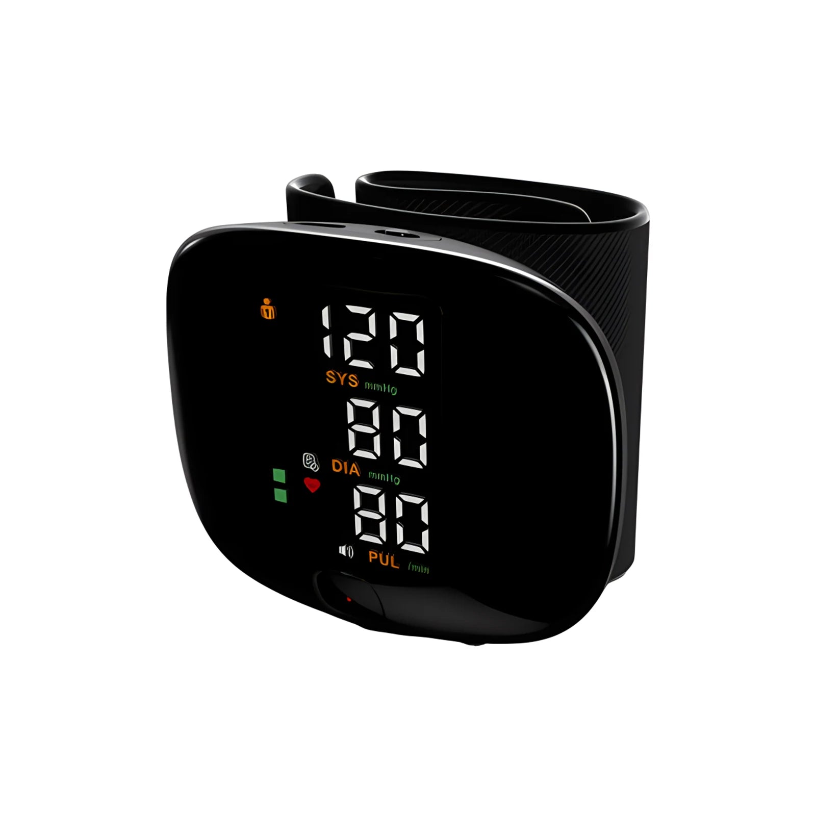 English Voice Portable LED Wrist Blood Pressure Monitor Portable Rechargeable Digital Tonometer Sphygmomanometer BP Monitor