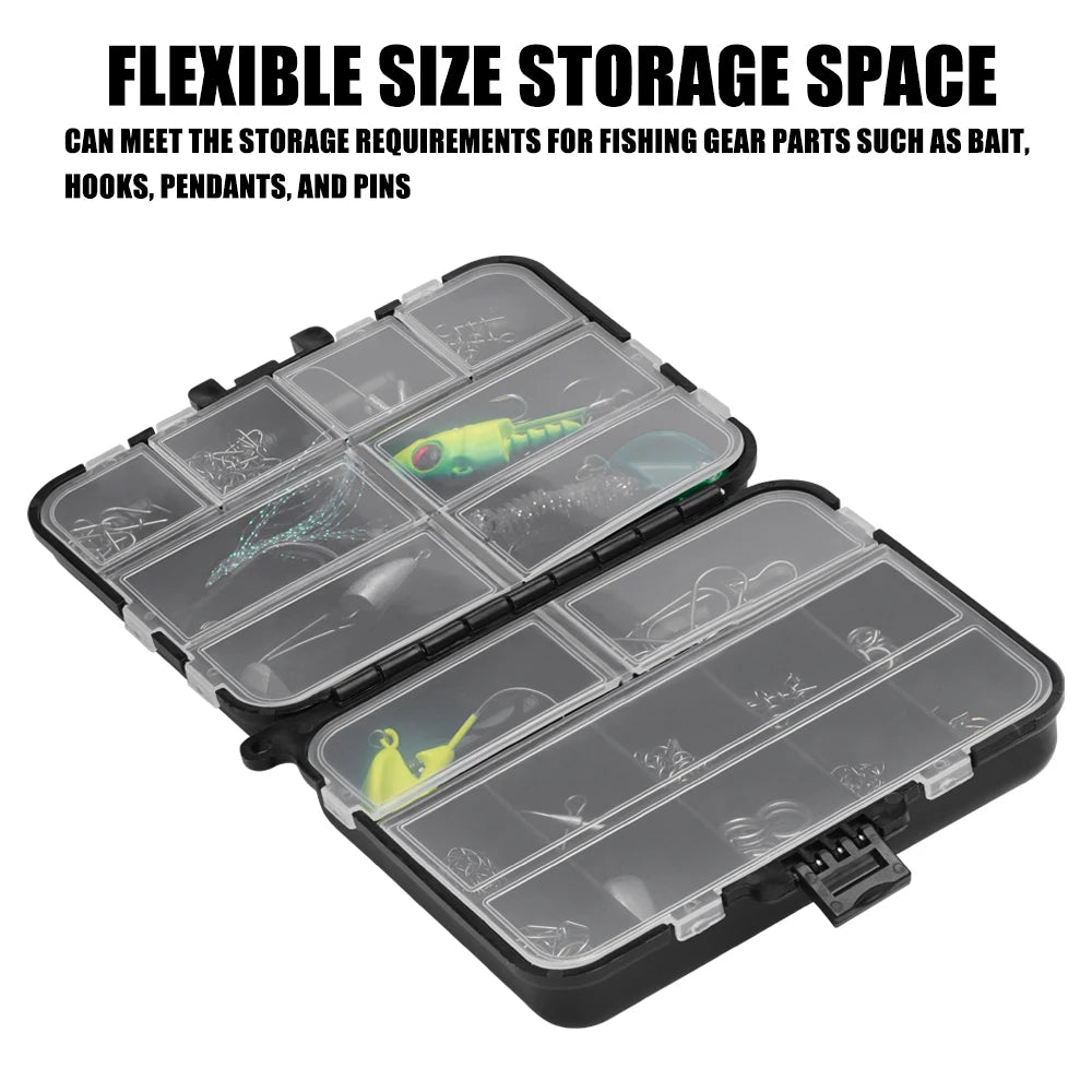 Fishing Tackle Bait Storage Boxes, Portable Double-Sided Lure Hook Organizer, Mini Utility Lures Fishing Box