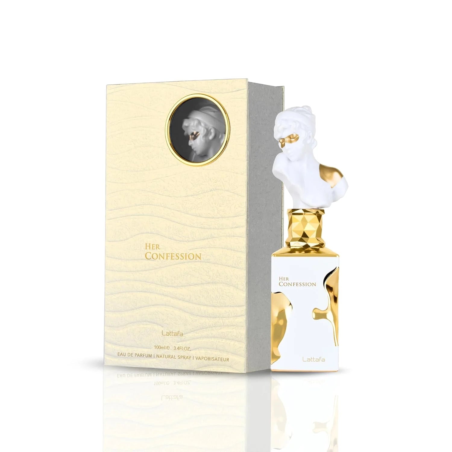 Lattafa Her Confession Unisex Perfume Collection with Two Elegant Long Lasting Oriental and Woody Floral Styles for Daily Wear Gift Use Premium Scent