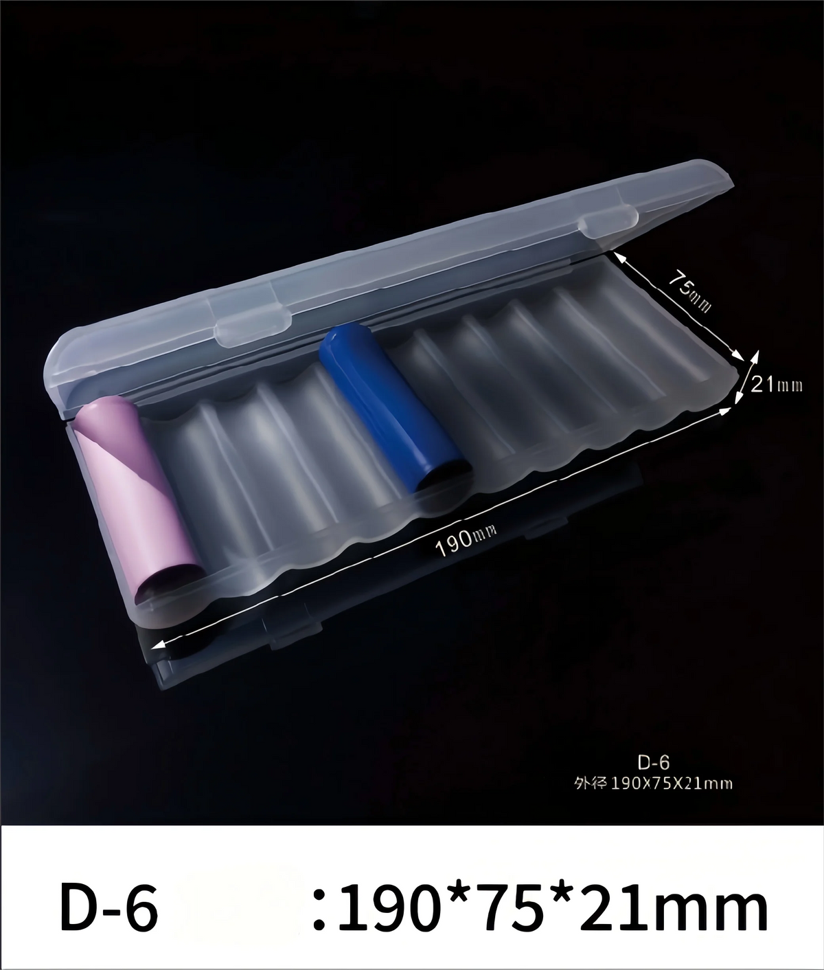 Waterproof Heavy-Duty 10 Slot Battery Case, Hard Plastic Organizer for AAA AA 18650 Batteries, Compact Travel Storage White,1PC
