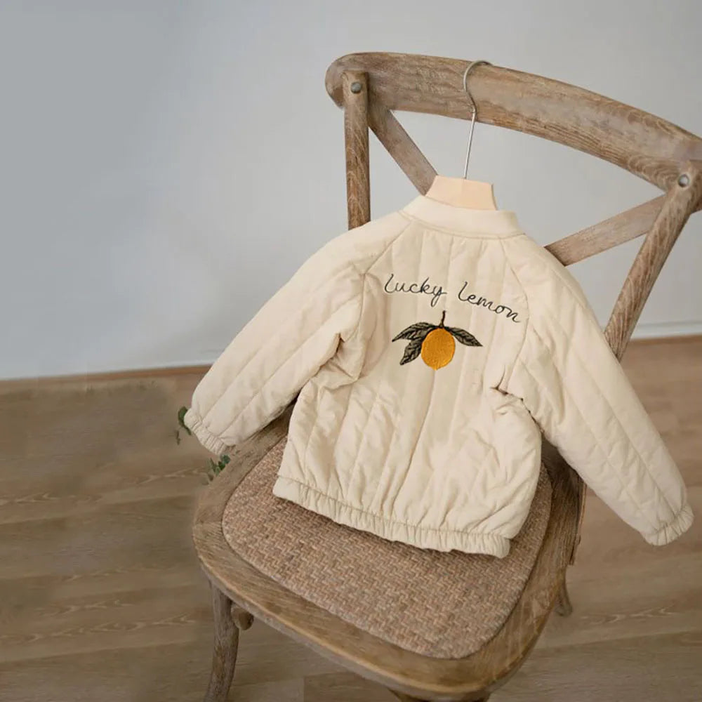 1-6Y Kids Clothing Spring Thickened Down Cotton Girl Jacket Baby Children Warm Coat Toddler Kids Outwear Children Clothes Winter