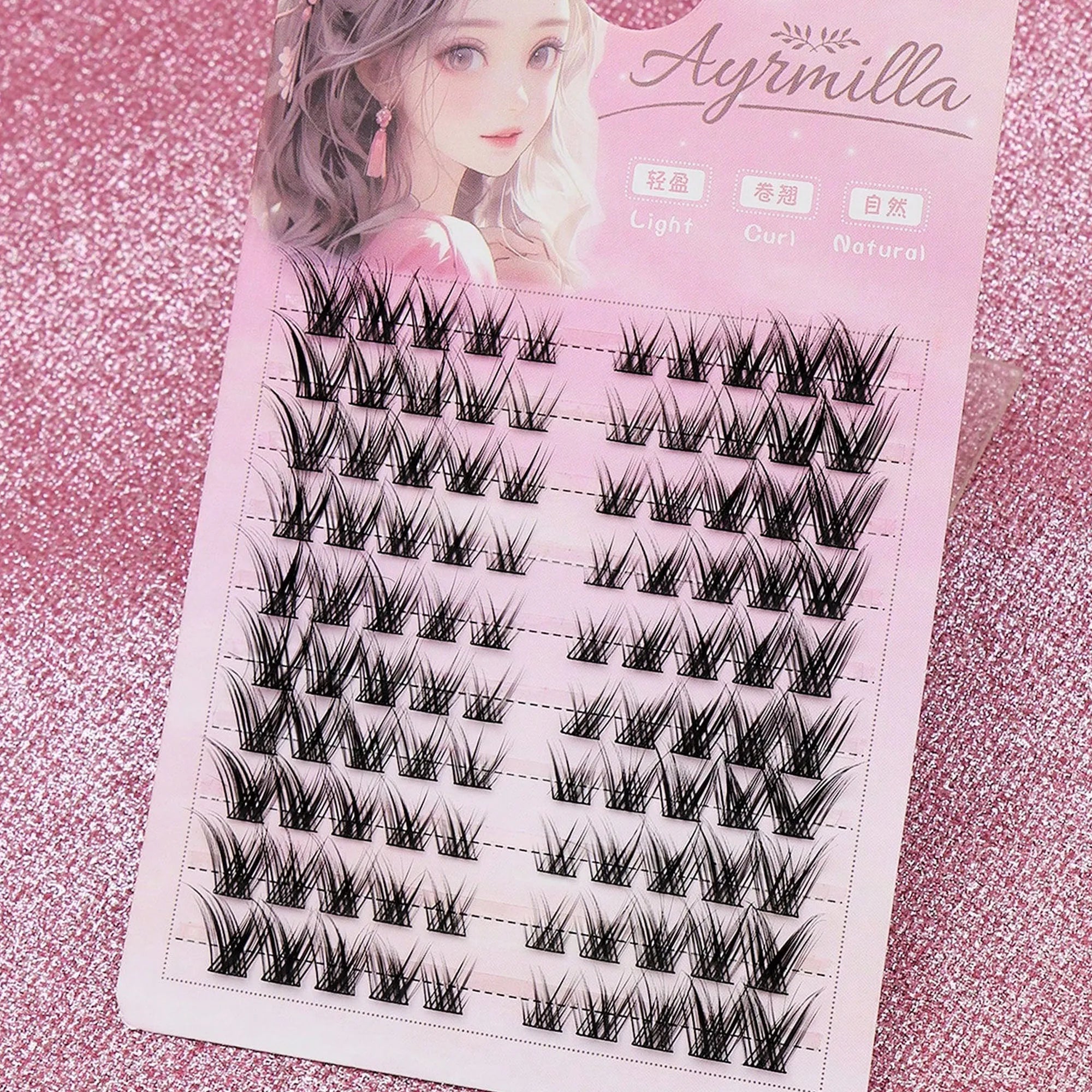 DIY Clusters Eyelash Extension Winged Individual Lashes Volume False Eyelashes Natural Segmented Eyelash Bundles Makeup Tools