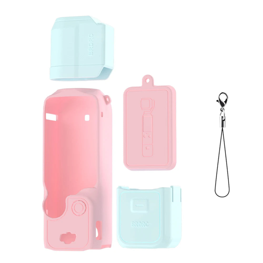 Case for DJI OSMO Pocket 4 Pro 4 3 Silicone Protective Cover Anti-Scratch Lens Cap Protector for Pocket4 Case Shell Accessories