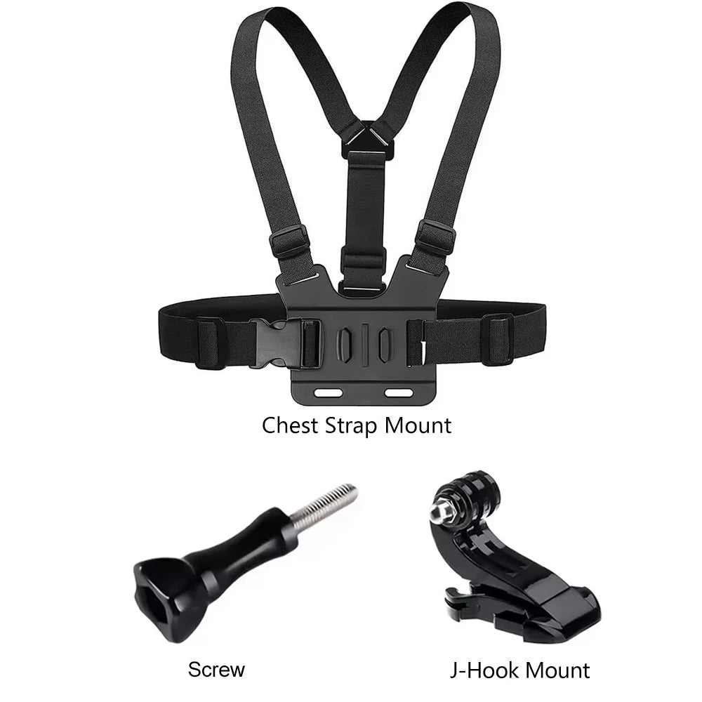 Mobile Phone Head Chest Strap Harness Mount Holder Kit Cell Phone Clip for IPhone/Samsung for GoPro AKASO DJI Osmo Action Camera