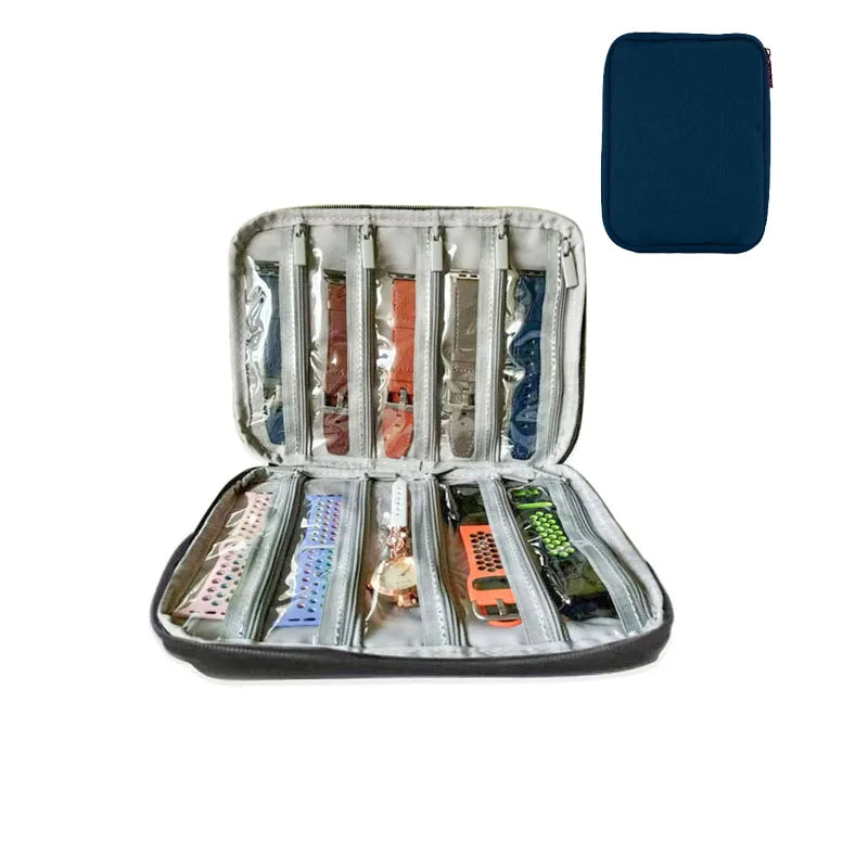 Waterproof Portable Box watch Holder Organizer Storage for Men Women smart watch boxes for Apple watch strap storage box watches