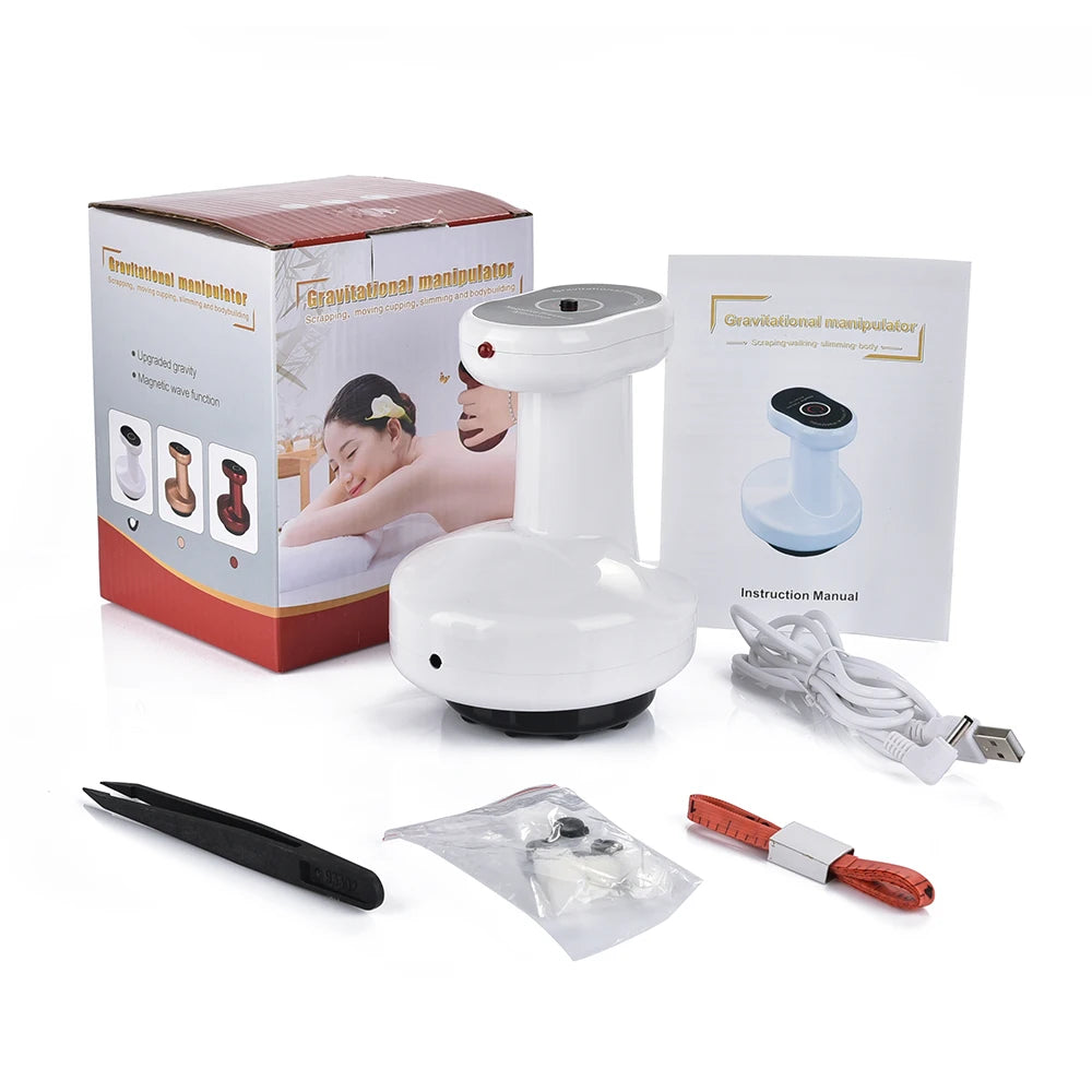Body Scraping Massage Smart Electric Vacuum Cupping Heating Suction Cup Device Back Neck Arm Massger Anti-cellulite Fat Infrared