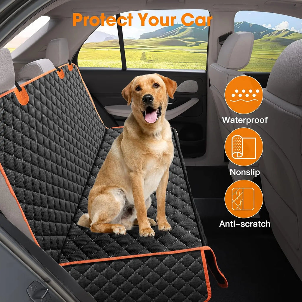 Dog Seat Cover for Back Seat Nonslip Car Seat Protector for Dogs with Waterproof Oxford Fabric for Trucks & SUV