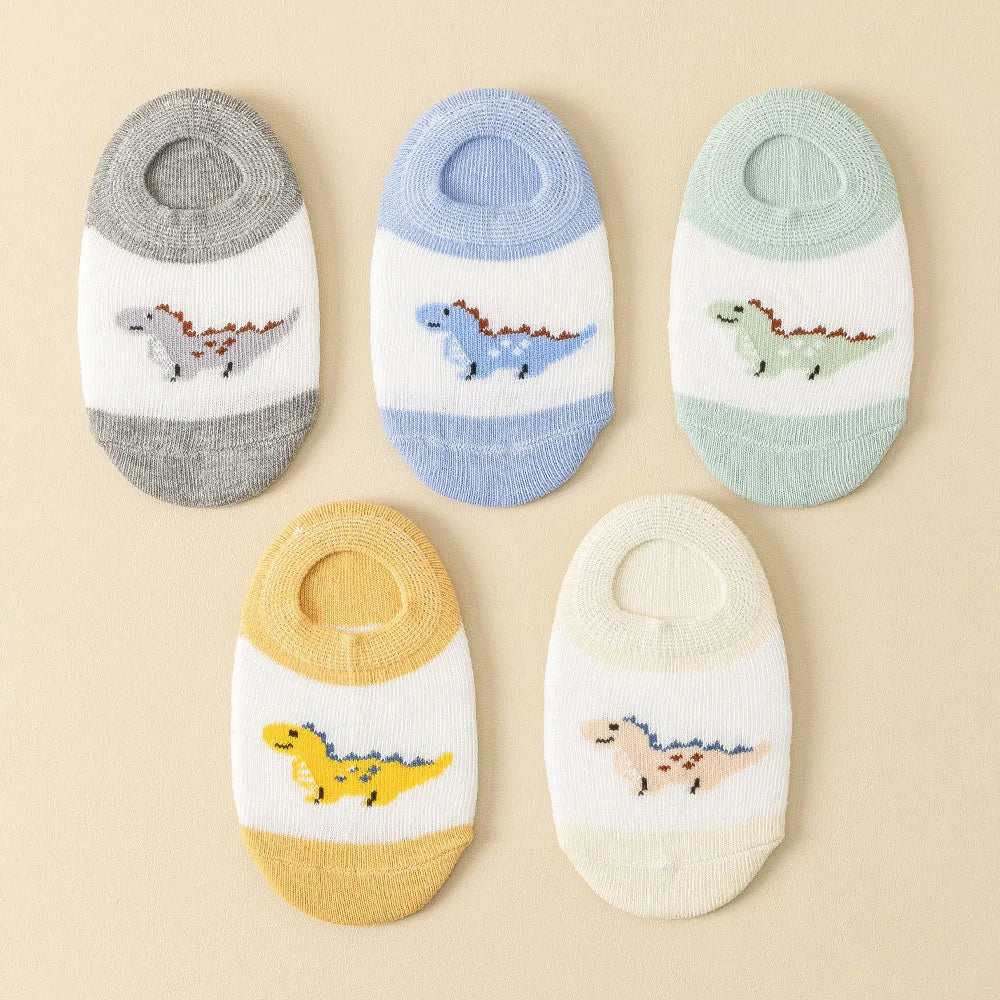 5/10 Pairs Baby Socks Ankle Socks Low Cut Short Socks for Boys and Girls Four Seasons Comfortable Breathable Cute