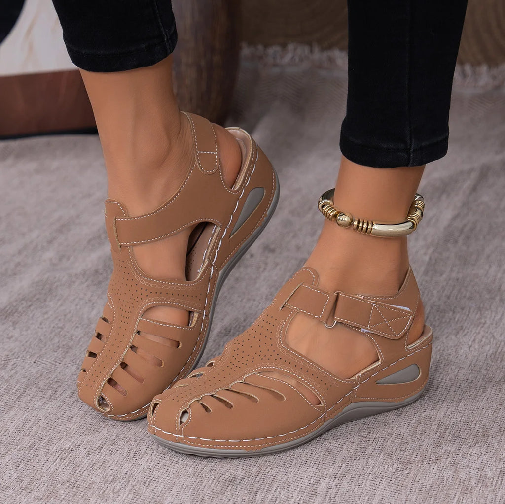 Clearance_2025 New Women's Peep-Toe Ankle Strap Sandals Summer Block Heel Fashion Shoes 11 Colors Available_Continuous update