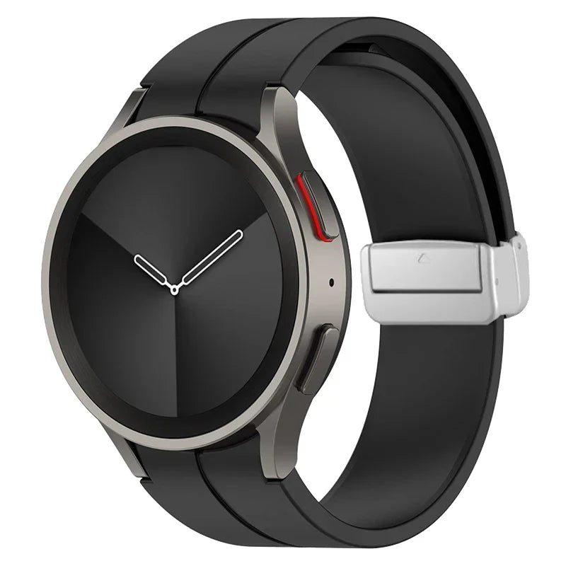 Original Silicone Band for Samsung Watch 7 6 5 4 Classic Strap 47mm 43mm 44mm 40mm Magnetic Buckle For Galaxy Watch 5 Pro 45mm