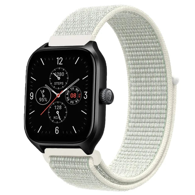 20mm 22mm Nylon Loop Strap for Amazfit GTR 47mm/GTR4 3 Pro/GTS 4 mini/3 Bracelet for Amazfit Balance 3 2/bip 5 6 Max/Stratos 2 3