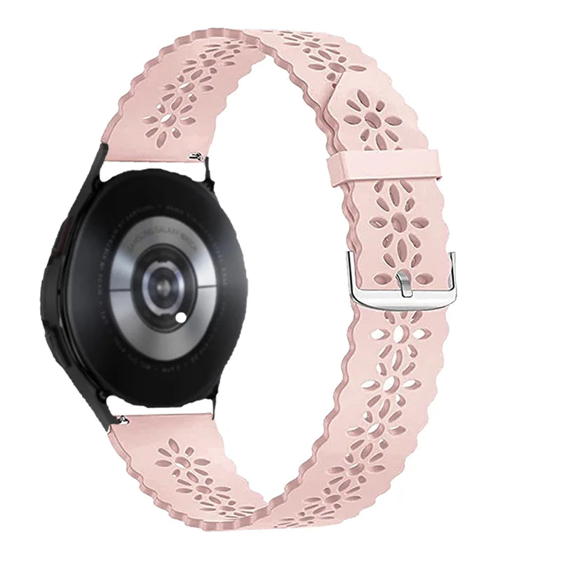 Sport Lace band for samsung galaxy watch 4/5/5 pro/6 classic/Active 2 silicone 20mm 22mm strap women bracelet huawei gt 4-3-2-2e