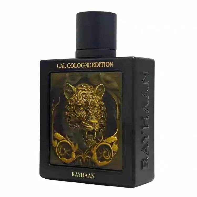 Rayhaan perfume for men in the Year of the Tiger. The black gold relief bottle shows the king's aura. The spicy wood tone is wrapped with steady musk, lasting, easy to shape the domineering and mature male charm
