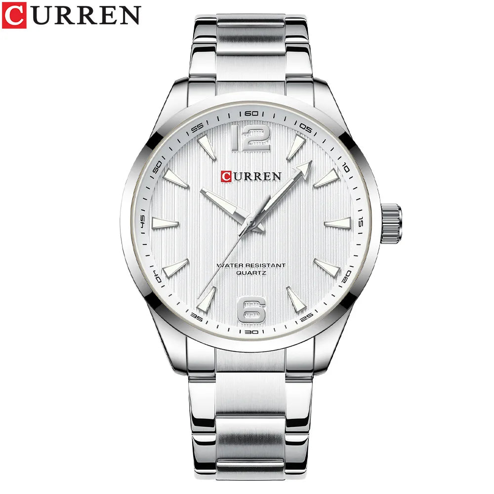 CURREN 8434 Fashion Brand Men's Watch Waterproof Night Light Elegant Business Stainless Steel Strap Mens Gift Watch reloj hombre