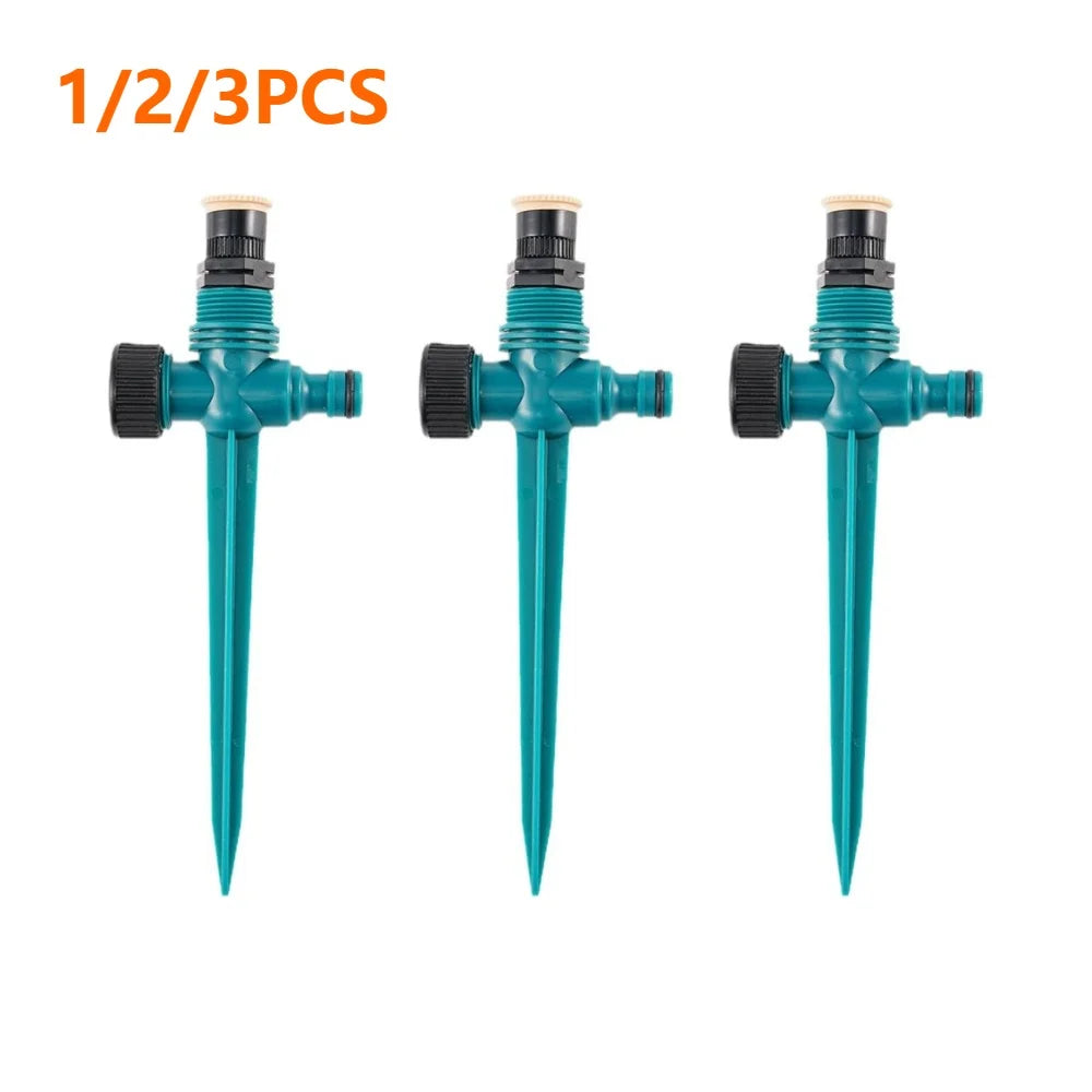 Upgrade Garden Sprinkler 360° Rotation Irrigation Watering System Agriculture Ground Automatic Tube Adjustable Plug Buried Atomi
