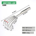 Stainless Steel Small Rake with Integrated Steel Handle Multi-claw Soil Rake for Garden Soil Loosening & Raking Tool