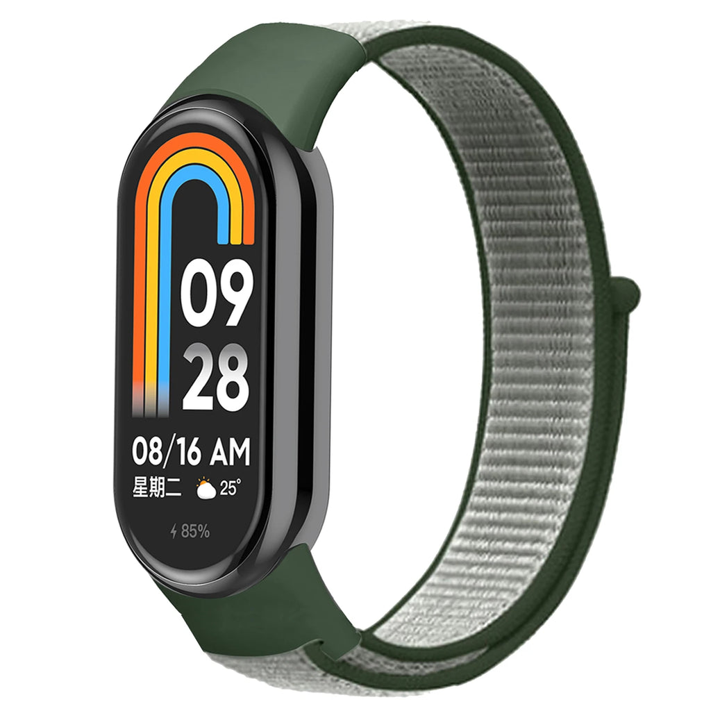 Nylon Loop for xiaomi Mi Band 10 9 8 Straps SmartWatch Wristband Correa Replacement Sport Pulsera for Miband 7 6 5 4 3 Bracelet