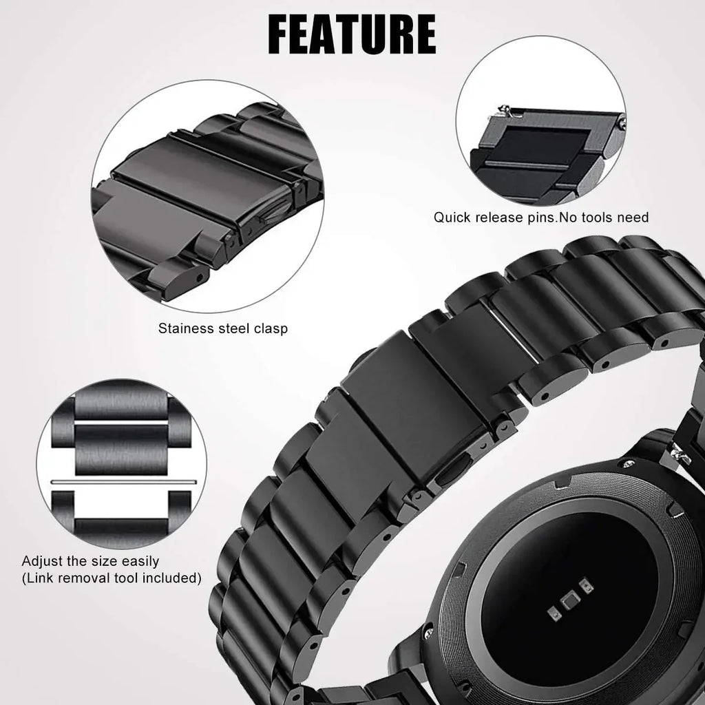 Watchband For Xiaomi Redmi Watch 5 Active Lite Bracelet Metal Strap Correa Stainless Steel Replacement 22mm Band straps accesori