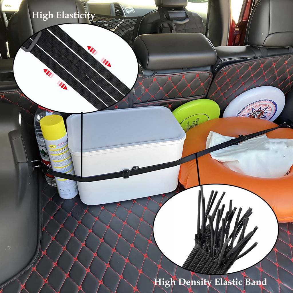 Car Trunk Organizer Elastic Strap Heavy Duty Cargo Strap Rope Hook for Jeep Wrangler TJ JK JL Gladiator JT 1997-2026 Accessories