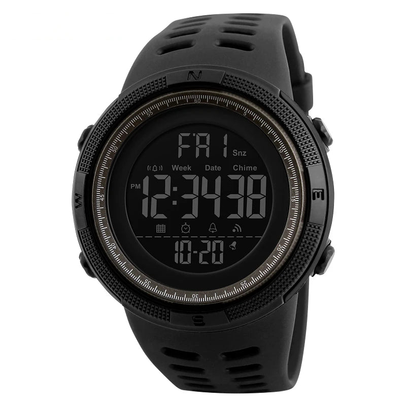 SKMEI Fashion Outdoor Sport Watch Men Multifunction Watches Alarm Clock Chrono 5Bar Waterproof Digital Watch