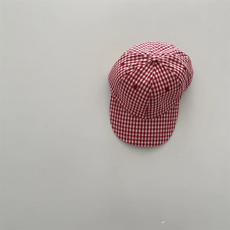 Kids Baseball Cap 50-52cm Summer Sun Hat Children UV Protection Adjustable Cotton Casual Trendy Boys Girls Outdoor Beach Cap