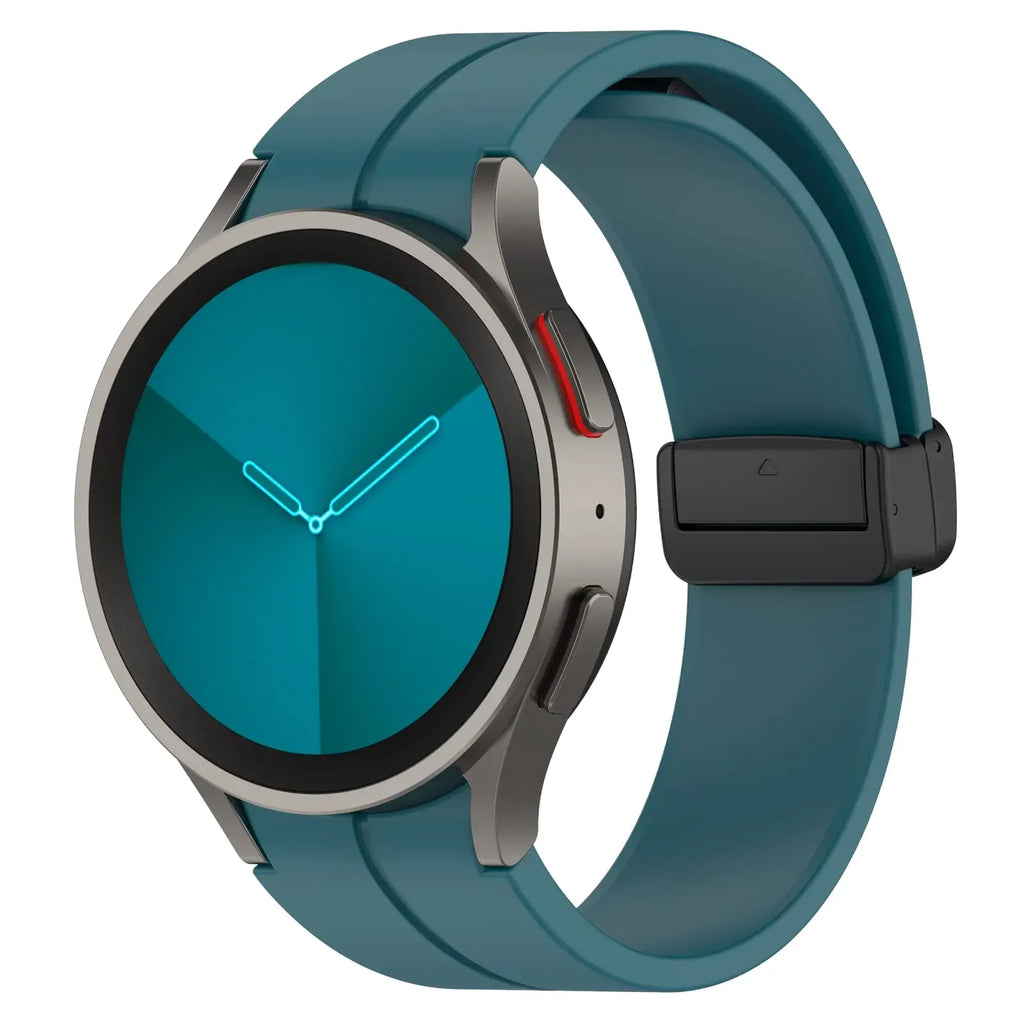 Original Silicone Band for Samsung Watch 7 6 5 4 Classic Strap 47mm 43mm 44mm 40mm Magnetic Buckle For Galaxy Watch 5 Pro 45mm