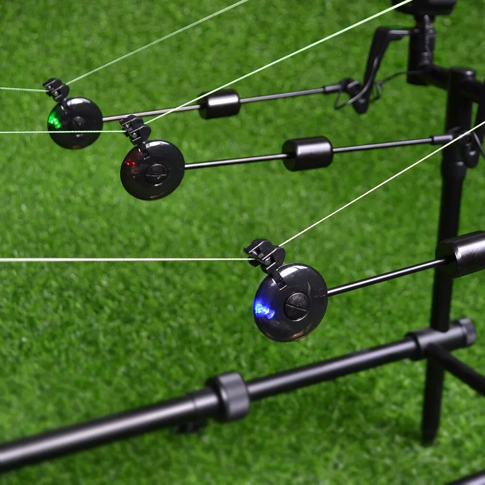 Hirisi LED Carp Fishing Swingers Drop Off Indicator 4 Color In Zipped Case Carp Fishing Equipment B2022