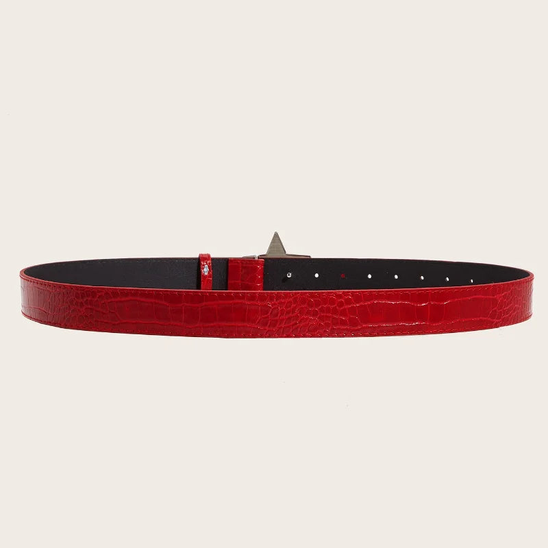 New Arrival Fashionable Trendy Unique Studded Women's Belt - Korean-Style High-End Youth Belt  Punk Snap-Button Casual Belts