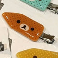 INS Bear Hair Clips Kiiroitori Polka Dot Glossy Resin Arrow Duckbill Side Barrettes Hairclips For Women Girls Jewelry