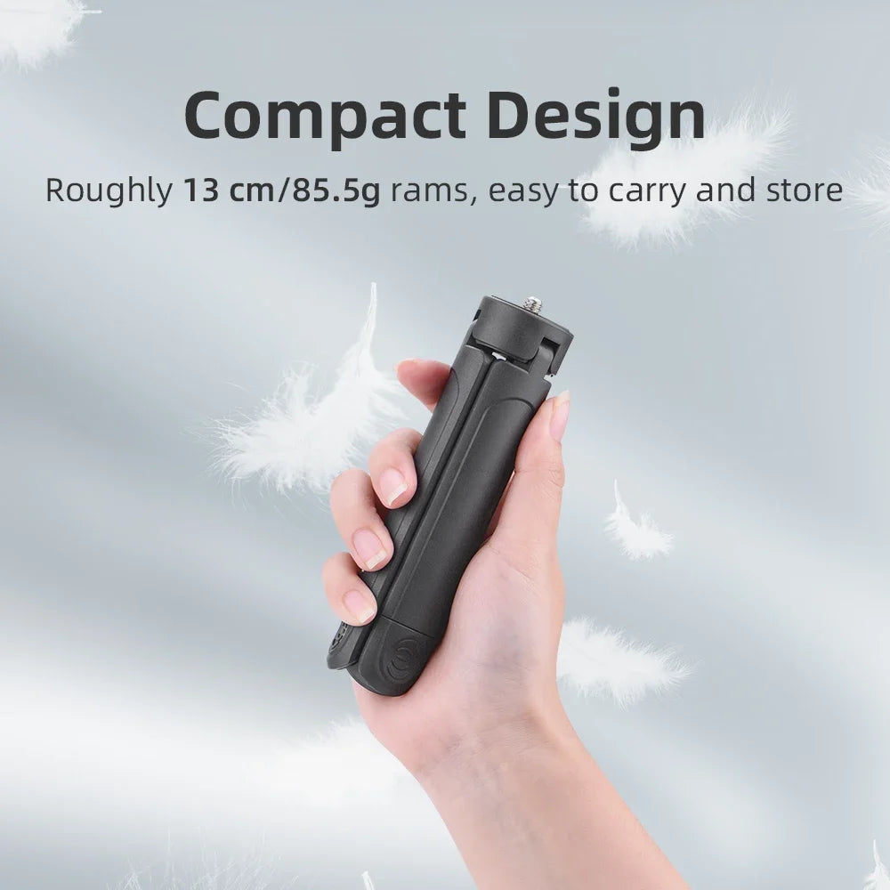 Flymile Extendable Mini Camera Tripod, Portable Selfie Stick Handle Grip Desktop Webcam Tripod for DJI Pocket 4/Insta360 X5